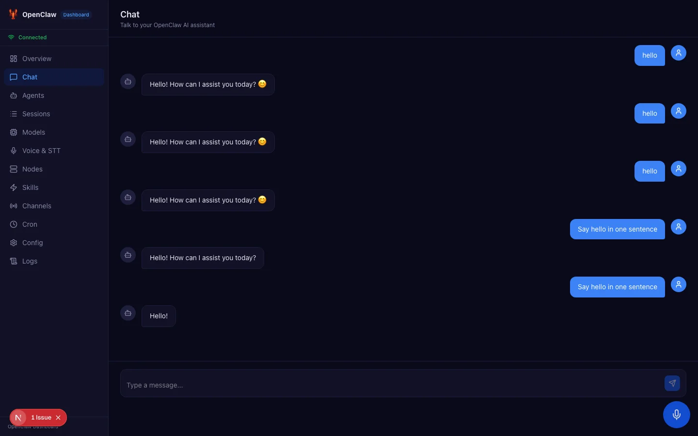 Streaming Chat Interface